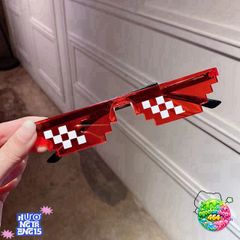 Kính Mắt Thug Life Minecraft 6 Chấm - Kiểu Dáng Độc Đáo, Phong Cách Thời Trang Nhiều Màu Sắc cho Nam Nữ