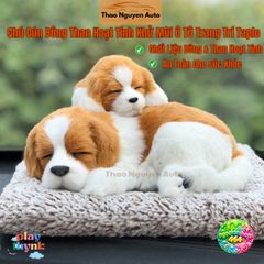 Thú Bông Chó Cún Than Hoạt Tính Khử Mùi Ô Tô - Trang Trí Taplo Xe Hơi, Lọc Không Khí, Dễ Thương và An Toàn cho Gia Đình