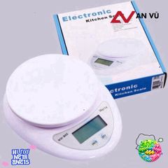 Cân Điện Tử Nhà Bếp Mini 1g-5Kg Chính Xác Cao, Tặng 2 Pin AAA - Thước Đo Định Lượng Làm Bánh Tiện Lợi