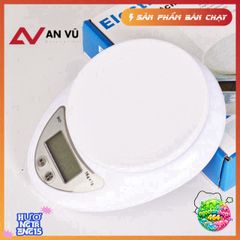 Cân Điện Tử Nhà Bếp Mini 1g-5Kg Chính Xác Cao, Tặng 2 Pin AAA - Thước Đo Định Lượng Làm Bánh Tiện Lợi