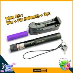 Đèn Laser 303 Tia Sáng Xanh - Bút Đèn Công Suất 100MW với Pin Dung Lượng Cao cho Trình Chiếu và Dò Soi Đồ Vật