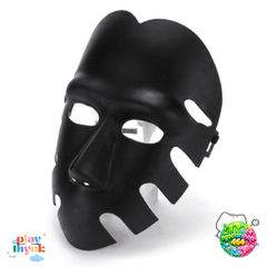 Mặt Nạ Squid Game 3D Cosplay Đen - Đạo Cụ Halloween Chụp Hình Độc Đáo, Trang Phục Tiệc Hóa Trang Thú Vị