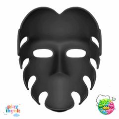 Mặt Nạ Squid Game 3D Cosplay Đen - Đạo Cụ Halloween Chụp Hình Độc Đáo, Trang Phục Tiệc Hóa Trang Thú Vị