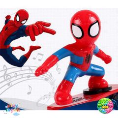 Ván Trượt Spider Man Phát Sáng - Đồ Chơi Người Nhện Lướt Ván An Toàn Cho Bé Từ 2 Tuổi, Màu Sắc Tươi Sáng, Chất Liệu Nhựa Nhập Khẩu