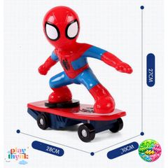 Ván Trượt Spider Man Phát Sáng - Đồ Chơi Người Nhện Lướt Ván An Toàn Cho Bé Từ 2 Tuổi, Màu Sắc Tươi Sáng, Chất Liệu Nhựa Nhập Khẩu