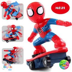 Ván Trượt Spider Man Phát Sáng - Đồ Chơi Người Nhện Lướt Ván An Toàn Cho Bé Từ 2 Tuổi, Màu Sắc Tươi Sáng, Chất Liệu Nhựa Nhập Khẩu