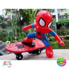 Ván Trượt Spider Man Phát Sáng - Đồ Chơi Người Nhện Lướt Ván An Toàn Cho Bé Từ 2 Tuổi, Màu Sắc Tươi Sáng, Chất Liệu Nhựa Nhập Khẩu