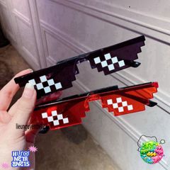 Kính Thug Life 6 Chấm Mắt Dục Phong Cách Minecraft - Kính Chống Bụi Thời Trang Hot Trend Dành Cho Nam Nữ