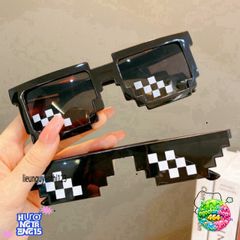 Kính Thug Life 6 Chấm Mắt Dục Phong Cách Minecraft - Kính Chống Bụi Thời Trang Hot Trend Dành Cho Nam Nữ