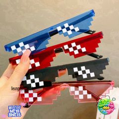 Kính Thug Life 6 Chấm Mắt Dục Phong Cách Minecraft - Kính Chống Bụi Thời Trang Hot Trend Dành Cho Nam Nữ