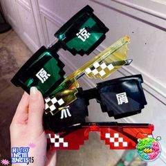 Kính Mắt Thuglife Minecraft 6 Chấm - Thời Trang Nam Nữ, Kiểu Dáng Cute, Chống Bụi, Hot Trend 2021