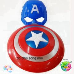 Bộ Trang Phục Đội Trưởng Mỹ Captain America - Mặt Nạ Chất Lượng Cao Có Đèn Âm Thanh, Đồ Chơi Siêu Anh Hùng cho Bé Trai