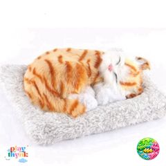 Thú Bông Mèo Vằn Vàng - Phụ Kiện Khử Mùi Than Hoạt Tính Đáng Yêu Trang Trí Xe Hơi và Nội Thất, Giúp Không Khí Trong Lành