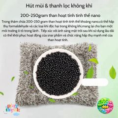 Thú Bông Khử Mùi Ô Tô Than Hoạt Tính Chính Hãng - Phụ Kiện Trang Trí Taplo Ô Tô Gấu Trúc, Poodle, Huski, Cat
