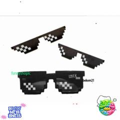 Kính Mát Thug Life và Minecraft - Kính Râm Thời Trang Siêu Ngầu Cho Nam Nữ, Chất Lượng Cao, Bảo Vệ UV