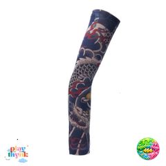 Áo Hình Xăm Pyiyi - Áo Tay Phong Cách Độc Đáo Họa Tiết Thời Trang Nữ, Chất Liệu Polyester Co Giãn, Phong Cách Năng Động