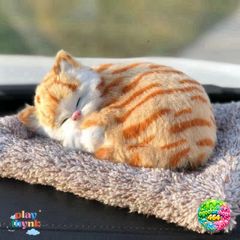 Mèo Khử Mùi Bông Than Hoạt Tính Đáng Yêu - Phụ Kiện Trang Trí Xe Hơi, Khử Độc và Tạo Không Khí Trong Lành