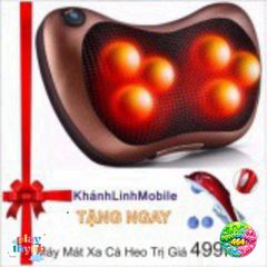 Gối Massage Hồng Ngoại 8 Bi - Thiết Bị Massage Cao Cấp Cho Cổ, Vai, Lưng, Đùi - Dễ Dàng Mang Theo Khi Du Lịch