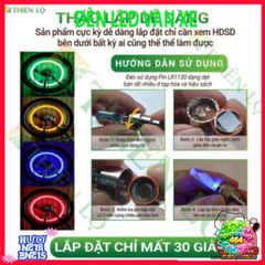 Bộ 2 Đèn LED Trang Trí Nắp Van Bánh Xe Máy, Xe Đạp - Ánh Sáng Rực Rỡ, Tự Động Bật Tắt, Nhiều Màu Sắc Tùy Chọn