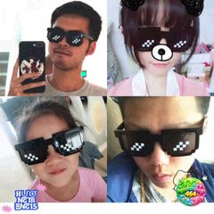 Kính Mát Thug Life Oversized - Phụ Kiện Thời Trang Đậm Chất Gamer, Chống Tia UV, Dành Cho Nam Nữ, Siêu Ngầu Màu Đen