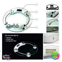 Cân Điện Tử Hình Tròn Siêu Chính Xác 180KG - Cảm Biến Thông Minh, Kiểu Dáng Hiện Đại, Tiết Kiệm Pin