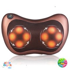 Gối Massage Hồng Ngoại 8 Bi - Mát Xa Chuyên Sâu Cổ, Vai, Lưng - Thiết Bị Thư Giãn Đa Năng, Giảm Đau Hiệu Quả