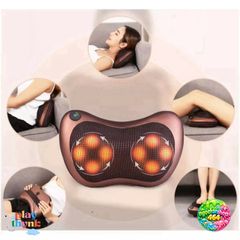Gối Massage Hồng Ngoại 8 Bi - Mát Xa Chuyên Sâu Cổ, Vai, Lưng - Thiết Bị Thư Giãn Đa Năng, Giảm Đau Hiệu Quả