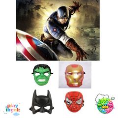 Khẩu Trang Siêu Anh Hùng Hulk - Mặt Nạ Cosplay Avengers Cho Trẻ Em - Quà Tặng Lễ Hội Độc Đáo