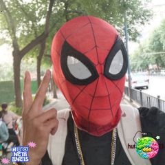 Áo Khẩu Trang Spider-Man Đỏ Cosplay Avengers Halloween cho Trẻ Em - Mặt Nạ Hóa Trang Siêu Nhân An Toàn, Đồ Chơi Vui Nhộn