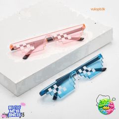 Kính Thug Life 8Bit Đa Sắc - Phụ Kiện Thời Trang Gợi Nhớ Văn Hóa Meme, Lý Tưởng Chụp Ảnh & Video TikTok