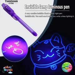 Bộ 4 Bút Mực Tàng Hình VTO30 Kèm Đèn UV - Viết Thư Mật Chất Lượng Cho Học Sinh và Trẻ Em - Quà Tặng Sáng Tạo