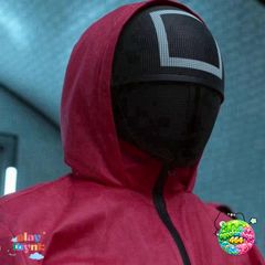 Mặt Nạ Squid Game Tam Giác Cosplay Đen - Đạo Cụ Hóa Trang Halloween Phim Hàn Quốc Cho Nam Nữ