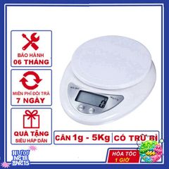 Cân Điện Tử Mini B05 Đo Trọng Lực 5Kg Chính Xác - Cân Tiểu Ly Thực Phẩm & Phòng Thí Nghiệm, Sai Số 0,1g