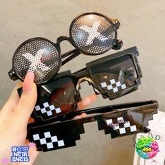 Kính Mắt Minecraft Thug Life - Gương Thời Trang Nhiều Màu Sắc Độc Đáo Cho Nam Nữ, Phong Cách Cá Tính 2021