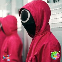 Mặt Nạ Lính Gác Squid Game - Đồ Chơi Hóa Trang Trò Chơi Con Mực Cho Trẻ Em và Người Lớn - Phụ Kiện Halloween & Cosplay