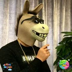 Mặt Nạ Halloween Cá Xanh & Ngựa - Đạo Cụ Cosplay Silicone Độc Đáo Cho Trẻ Em Và Người Lớn, Hóa Trang Vui Nhộn