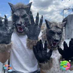 Mặt Nạ Halloween Cá Xanh & Ngựa - Đạo Cụ Cosplay Silicone Độc Đáo Cho Trẻ Em Và Người Lớn, Hóa Trang Vui Nhộn