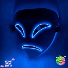 Mặt Nạ LED Halloween Phát Sáng - Sáng Tạo Độc Đáo Cho Tiệc Hóa Trang, Quà Tặng, Hiệu Ứng Ánh Sáng Ấn Tượng