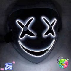 Mặt Nạ LED Halloween Phát Sáng - Sáng Tạo Độc Đáo Cho Tiệc Hóa Trang, Quà Tặng, Hiệu Ứng Ánh Sáng Ấn Tượng