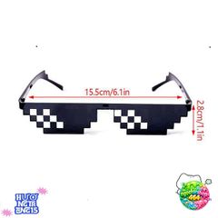 Kính Mát Retro Pixel Thời Trang - Kính Râm Độc Đáo Cho Nam Nữ, Quà Tặng Game Thủ Đầy Phong Cách