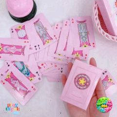 Bộ Bài Clow 54 Lá Màu Hồng - Thẻ Bài Hoạt Hình Cardcaptor Sakura Dễ Thương - Quà Tặng Fan Anime