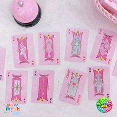 Bộ Bài Clow 54 Lá Màu Hồng - Thẻ Bài Hoạt Hình Cardcaptor Sakura Dễ Thương - Quà Tặng Fan Anime