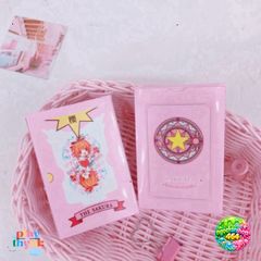 Bộ Bài Clow 54 Lá Màu Hồng - Thẻ Bài Hoạt Hình Cardcaptor Sakura Dễ Thương - Quà Tặng Fan Anime