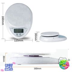 Cân điện tử mini B05 5kg - Chính xác 1g, Dụng cụ nhà bếp & y tế - Tiện lợi, sử dụng pin tiểu, Có kèm 2 quả pin