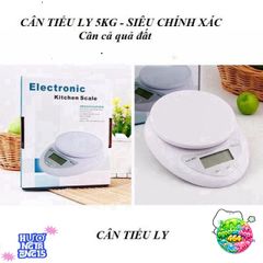 Cân Điện Tử Mini WH B05 - Thiết Kế Gọn Nhẹ, Đo Lường 5kg/1g, Dễ Dàng Sử Dụng Cho Nhà Bếp