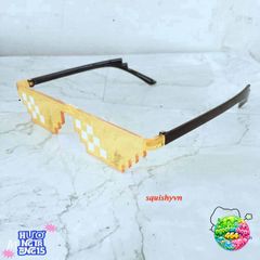 Kính Mắt Pixel Thug Life Phong Cách 8 Bit - Kính Râm Unisex Dành Cho Trẻ Em và Người Lớn, Phù Hợp Cho Tiệc Minecraft