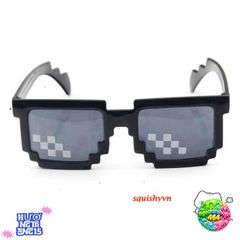 Kính Mắt Pixel Thug Life Phong Cách 8 Bit - Kính Râm Unisex Dành Cho Trẻ Em và Người Lớn, Phù Hợp Cho Tiệc Minecraft