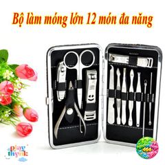 Bộ Dụng Cụ Chăm Sóc Móng Jmã CK 12 Món - Kềm Bấm Móng Lớn Chất Lượng Cao, Kit Chăm Sóc Tay Toàn Diện