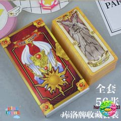 Hộp Bài Tarot Sakura Clow Cardcaptor - Hồng Cao Cấp, Quà Tặng Cho Fan Anime, Thiết Kế Pha Lê Độc Đáo