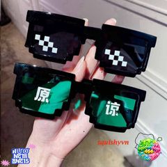 Kính Mát Thug Life 8 Bit Unisex - Kính Pixel Độc Đáo Phong Cách Minecraft Cho Bữa Tiệc & Quà Tặng Hài Hước